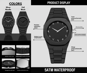 Men's Black Aura Watch,